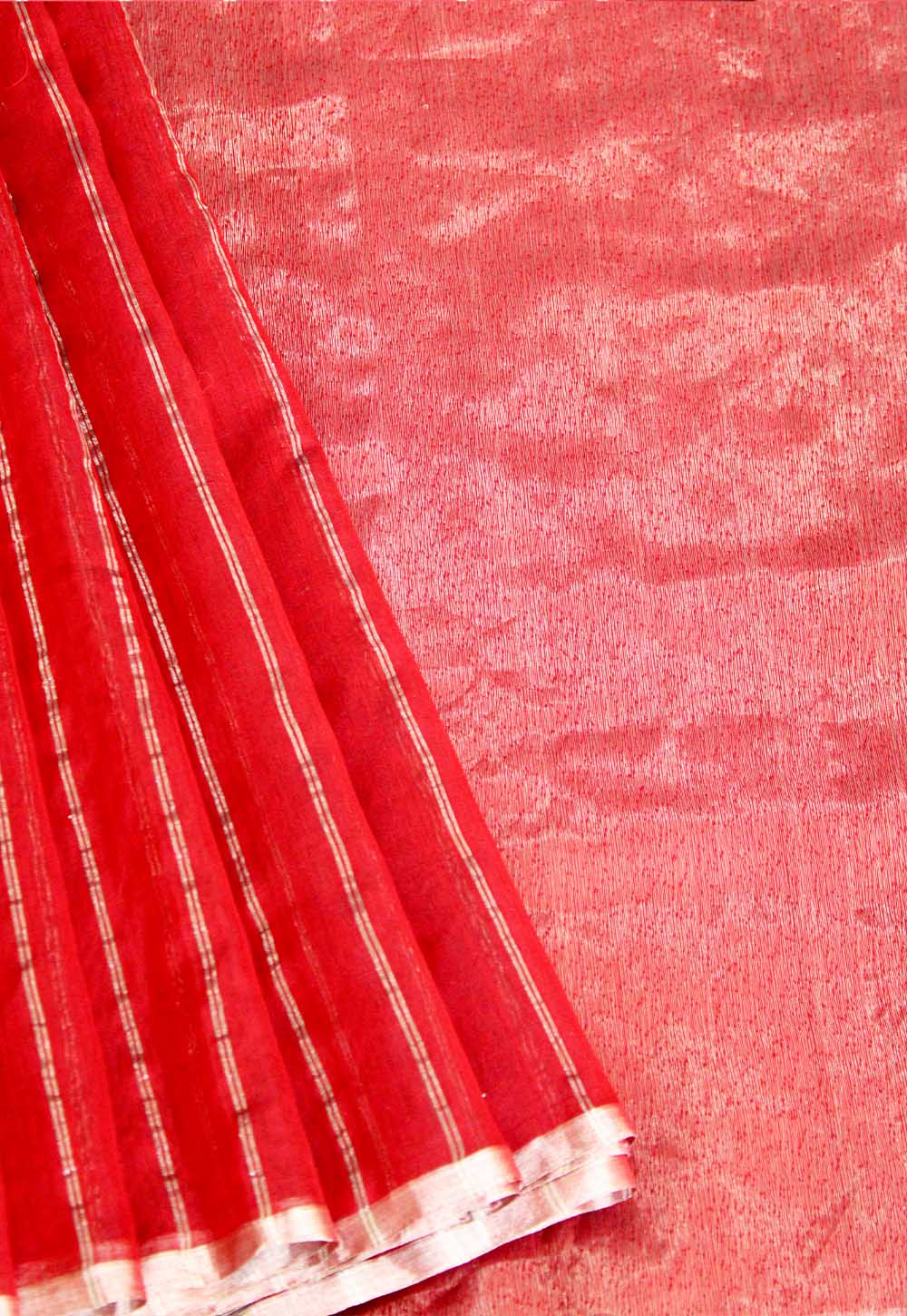 Stripe Chanderi Silk Saree